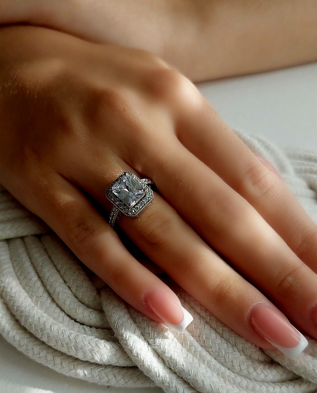 Cz Emerald Cut Ring