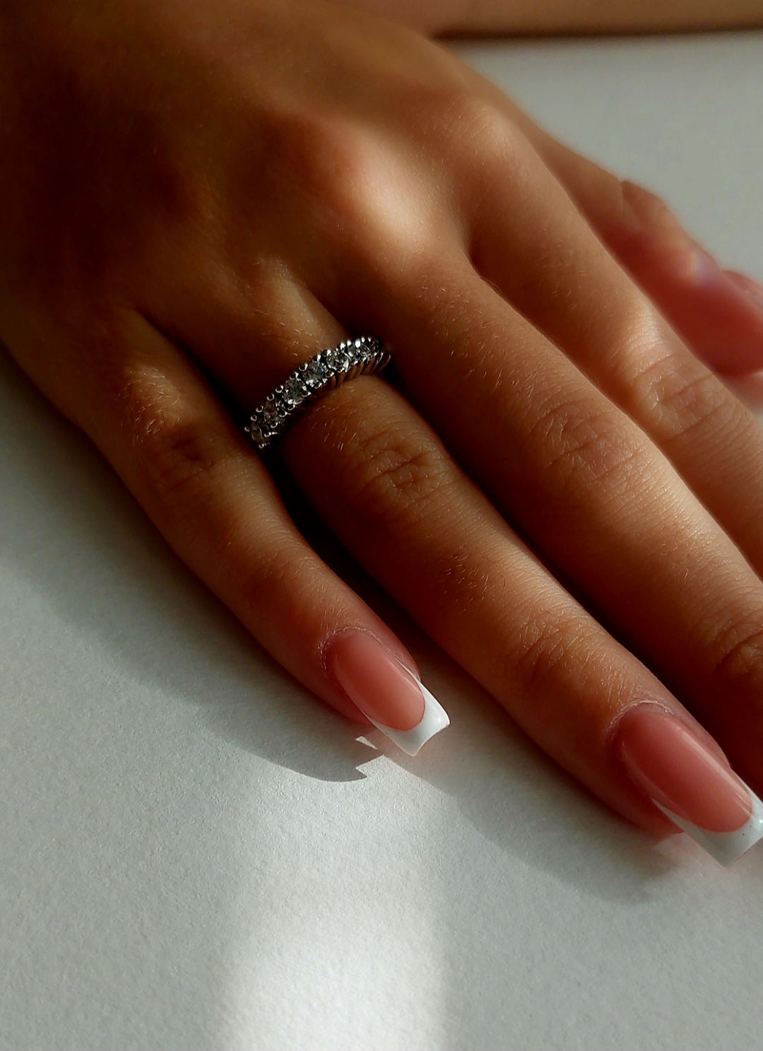 Cz Half Eternity Style Ring