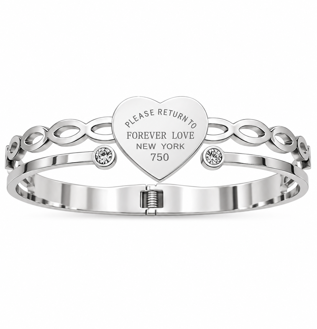 Forever Love Heart Bangle