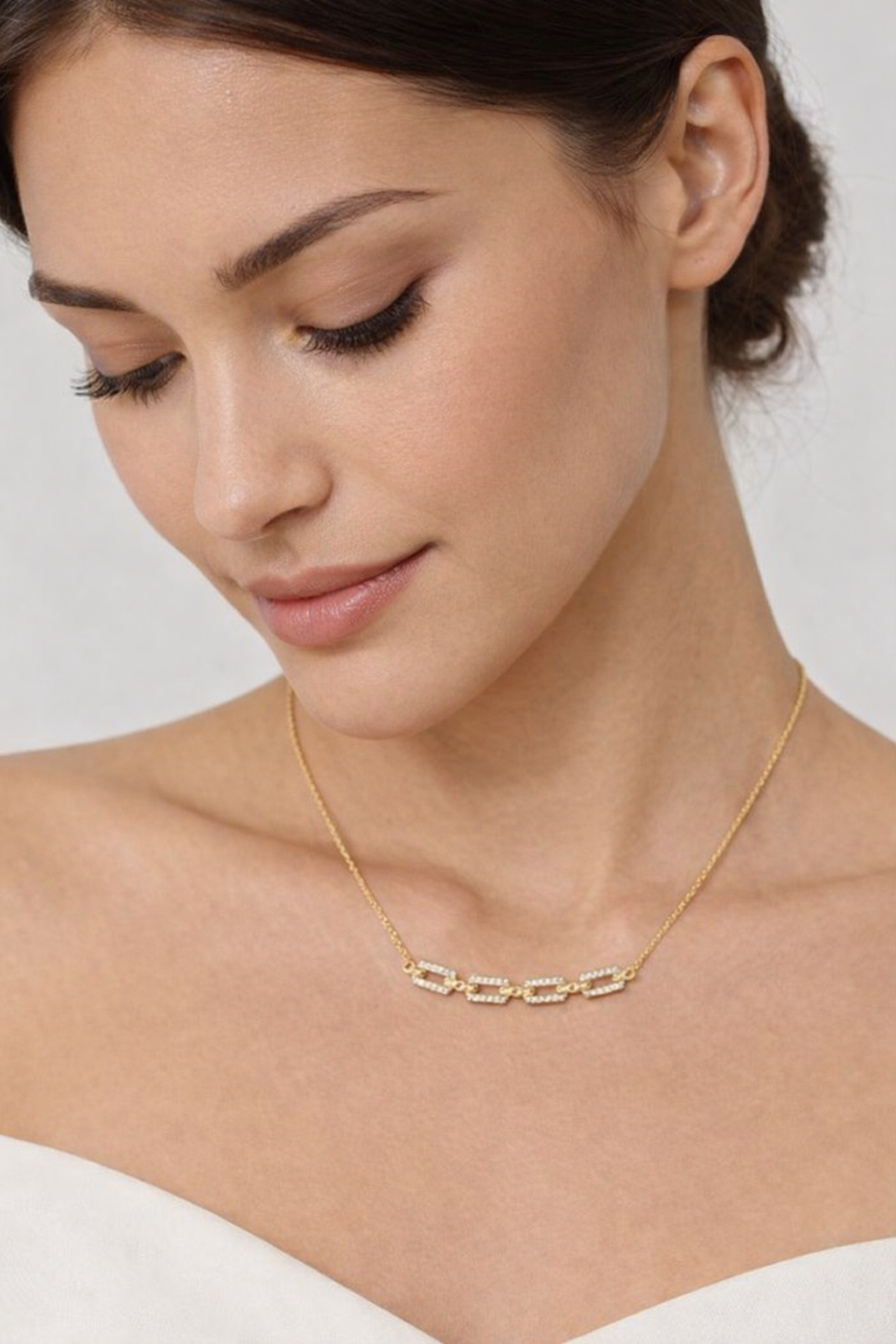 Cz Bar Necklace