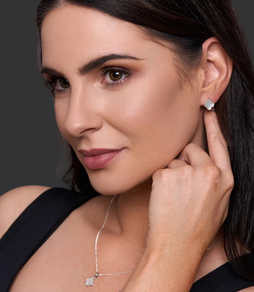 Sterling Silver Clover Earrings