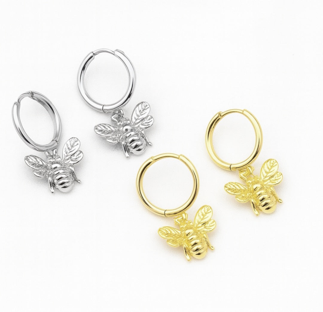 Bee Huggie Earrings