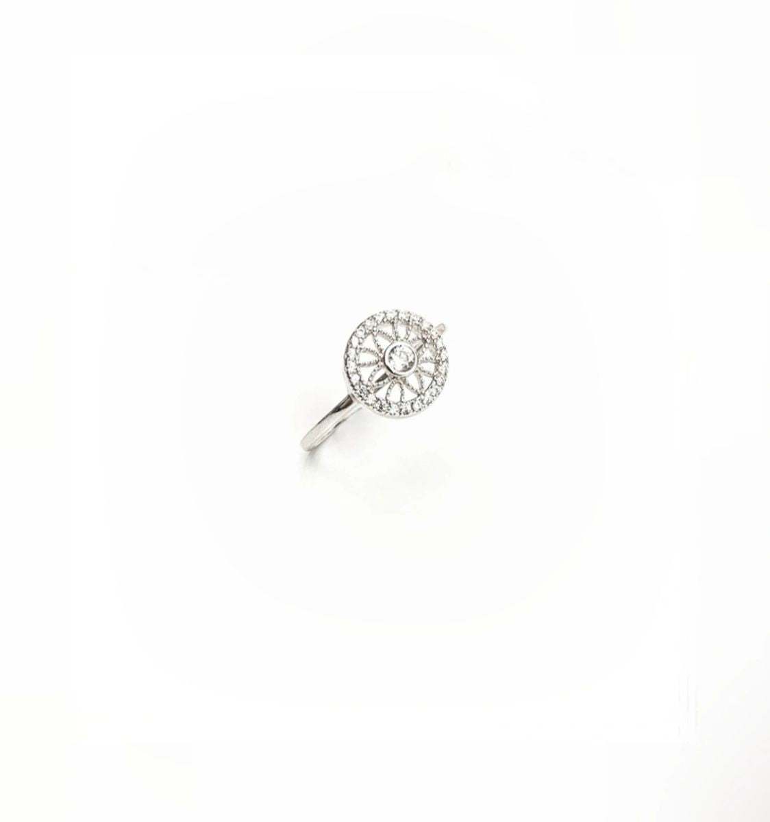 Cz Circle Ring
