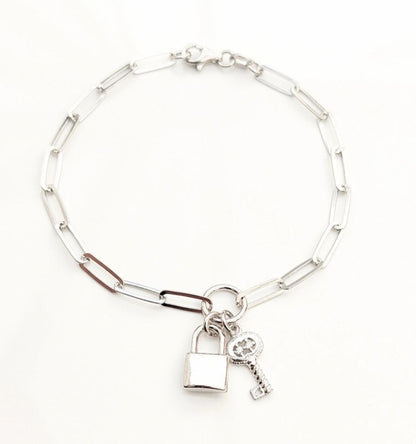 Padlock And Key Bracelet