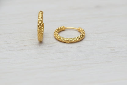 Patterned Hoop Earrings