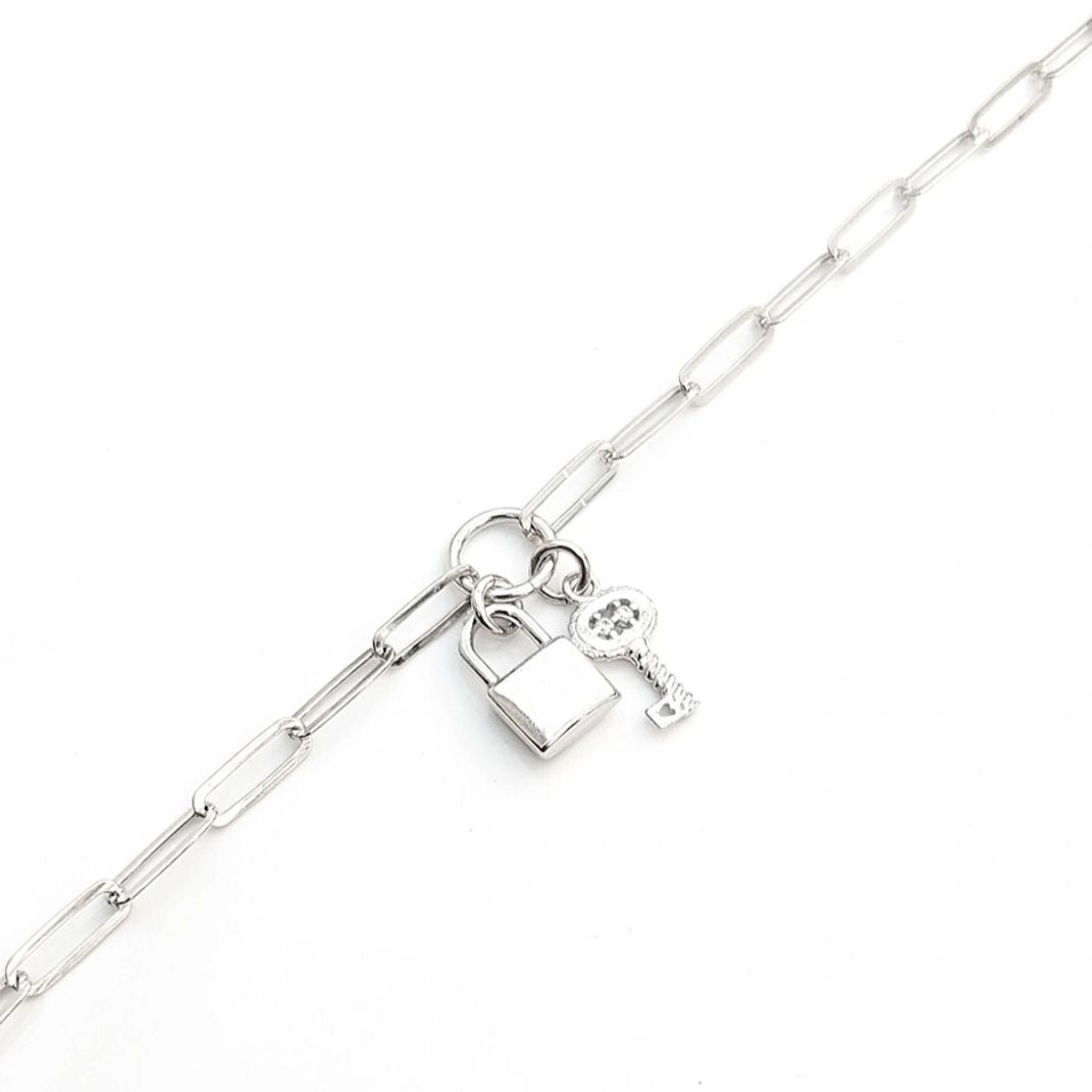 Padlock And Key Bracelet