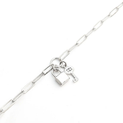 Padlock And Key Bracelet