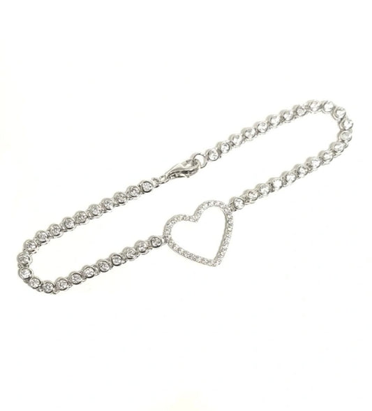 Heart Cz Bracelet