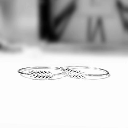 Leaf Hoop Earrings