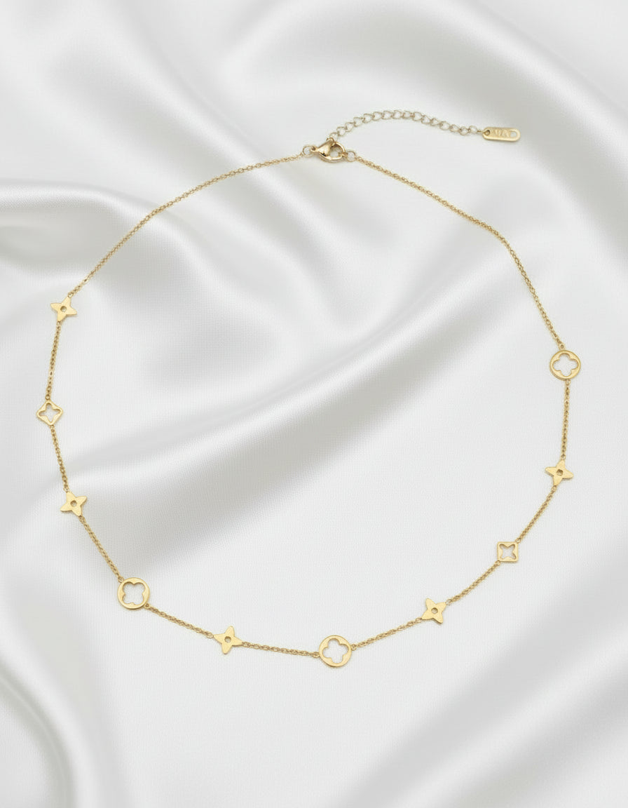 Clover And Star Necklace