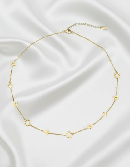 Clover And Star Necklace