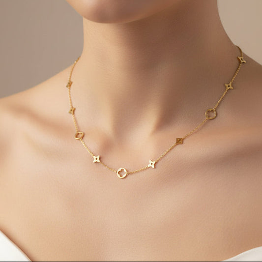 Clover And Star Necklace