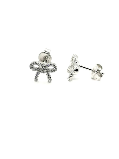 Cz Bow Earrings