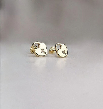 Padlock Stud Earrings