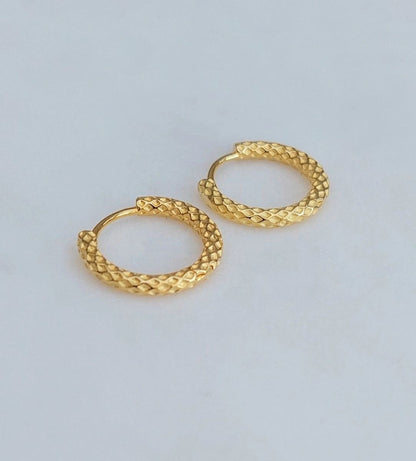 Patterned Hoop Earrings