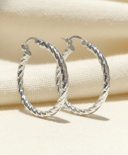Twist Hoop Earrings