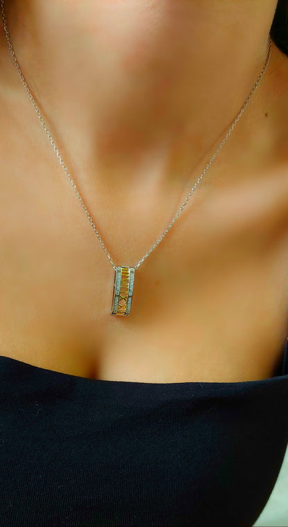 Sterling Silver Roman Necklace