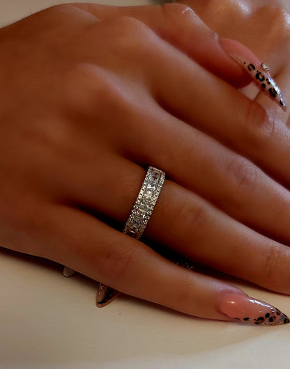 Sterling Silver Princess Cut Ring