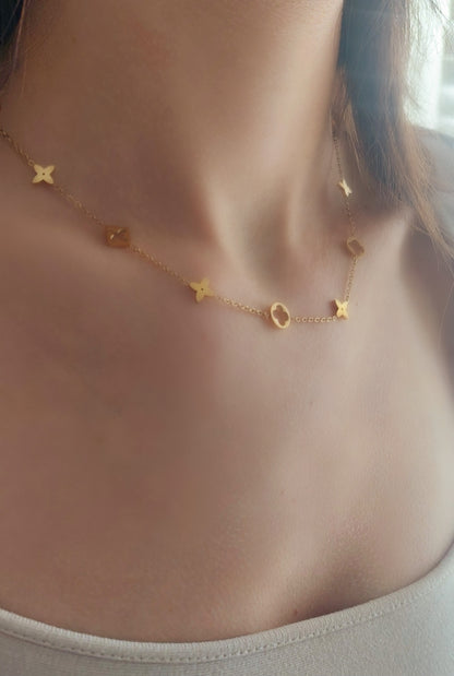 Clover And Star Necklace