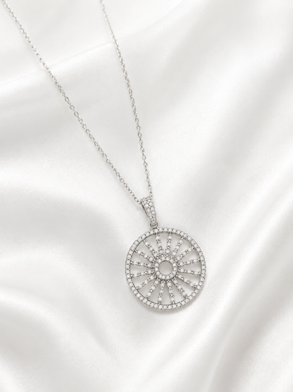 Cz Circle Necklace