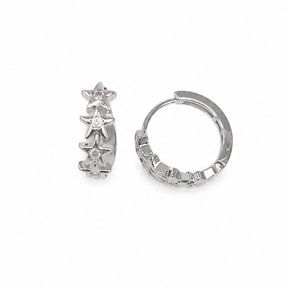 Star Huggie Earrings