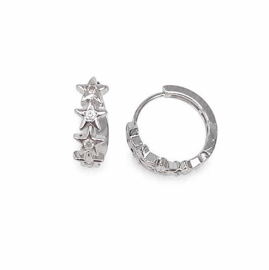 Star Huggie Earrings