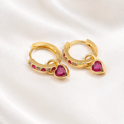 Huggie Heart Earrings