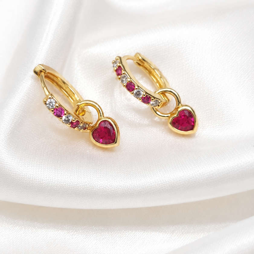 Huggie Heart Earrings
