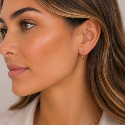 Huggie Heart Earrings