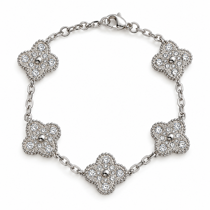Luxury Cz Clover Bracelet