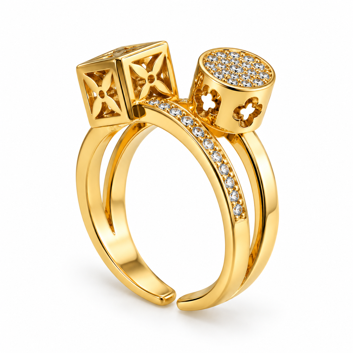 Clover & Star Ring