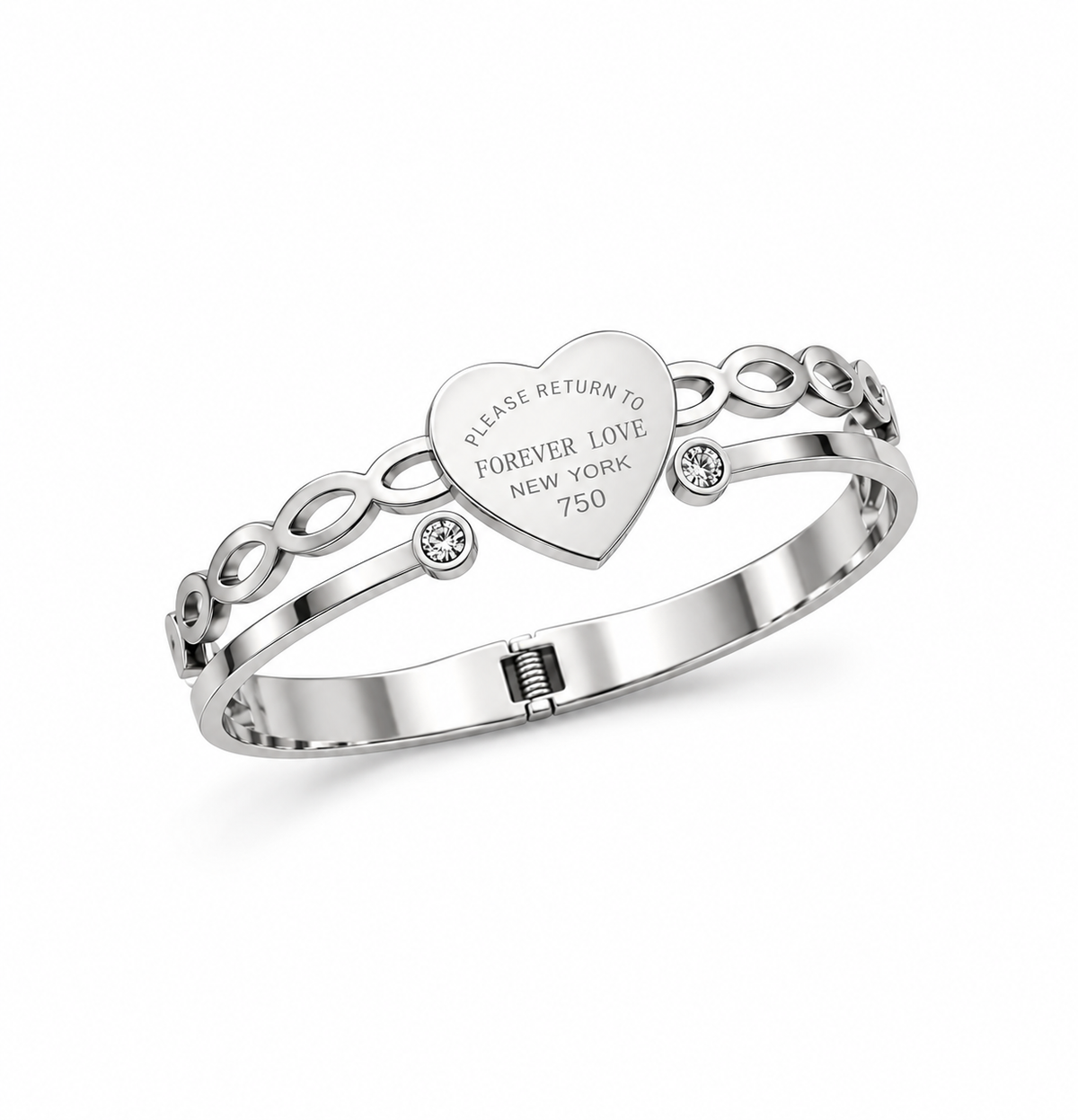 Forever Love Heart Bangle
