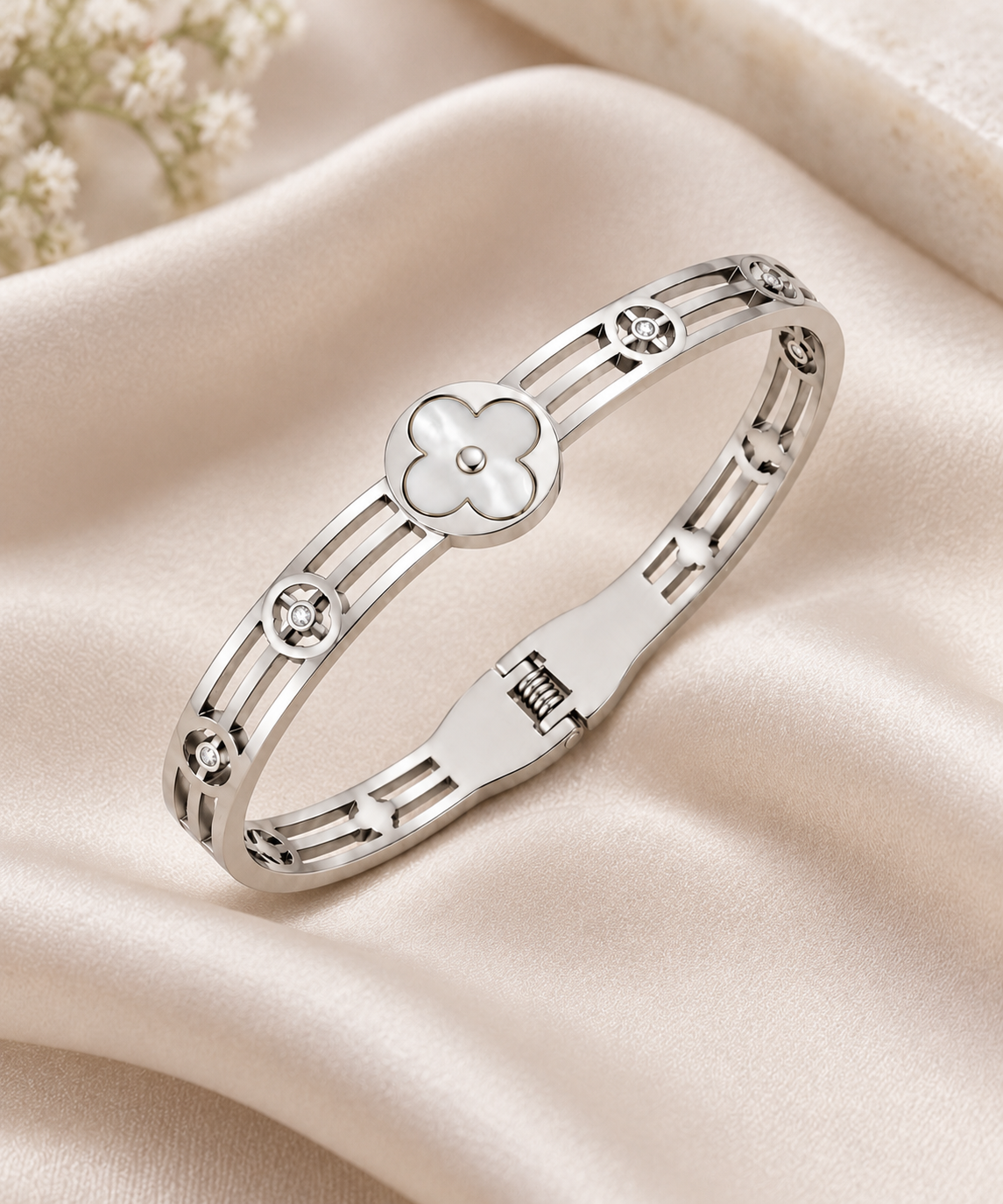White Clover Bangle