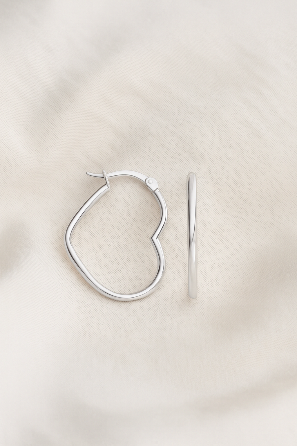 Heart Hoop Earrings