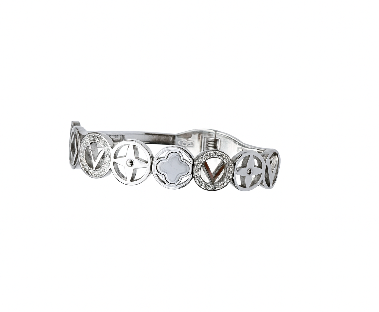 Clover Cz Bangle