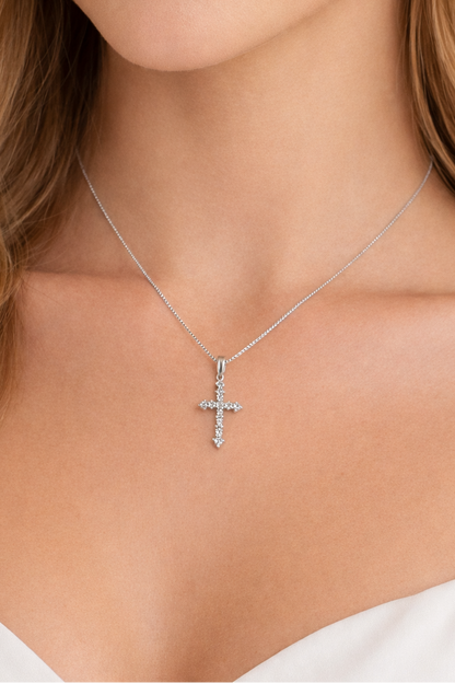 Cz Fancy Cross Pendant