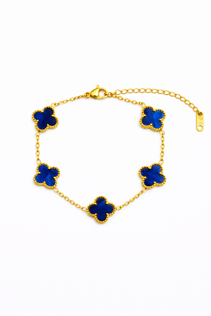 Blue Clover Bracelet