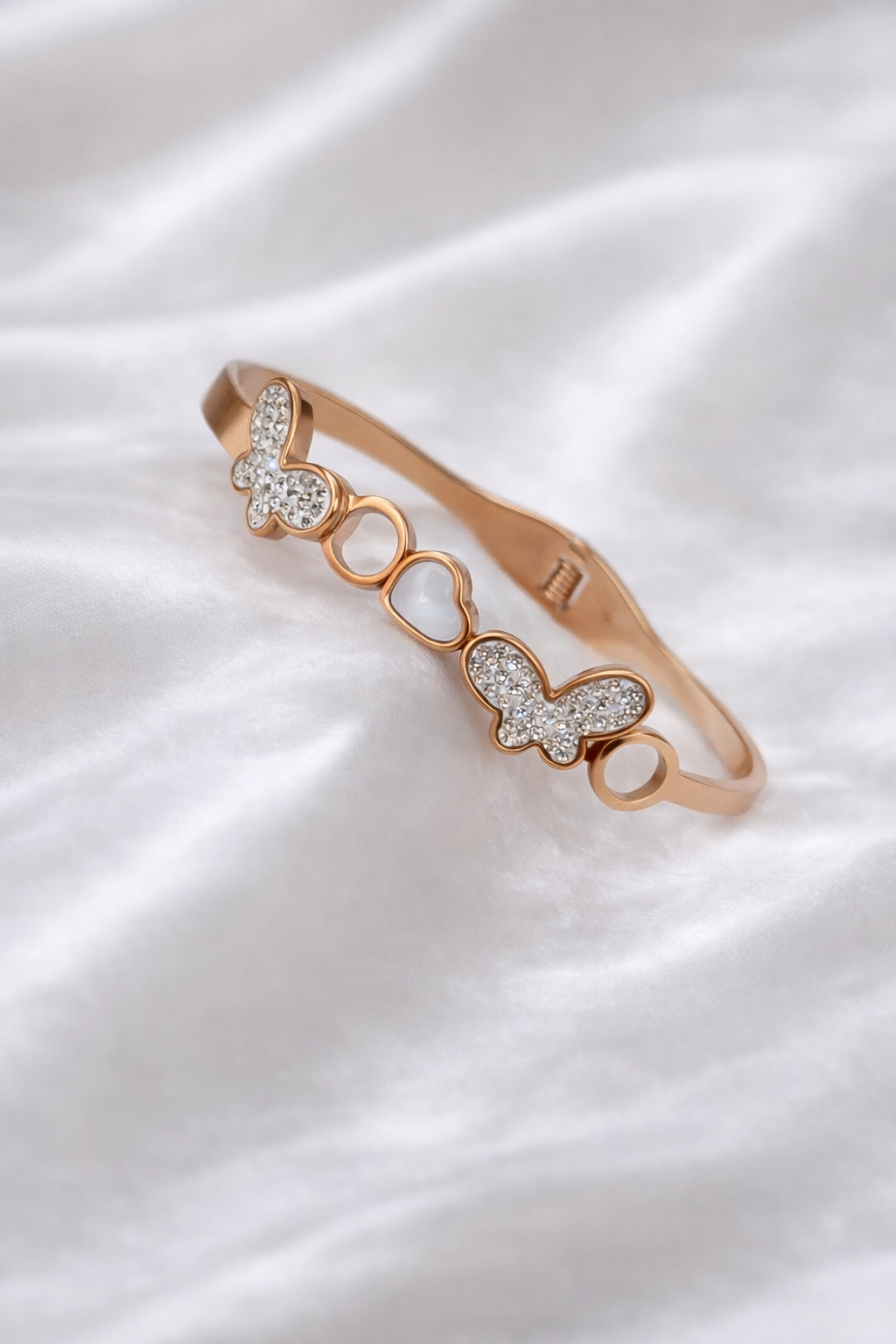 Crystal Butterfly Bangle