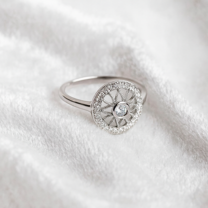 Cz Circle Ring