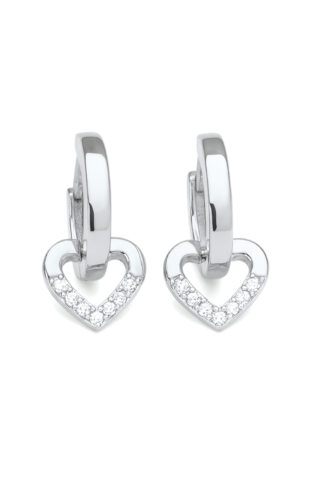 Heart Huggie Earrings