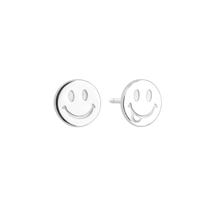 Smiley Face Disc Earrings