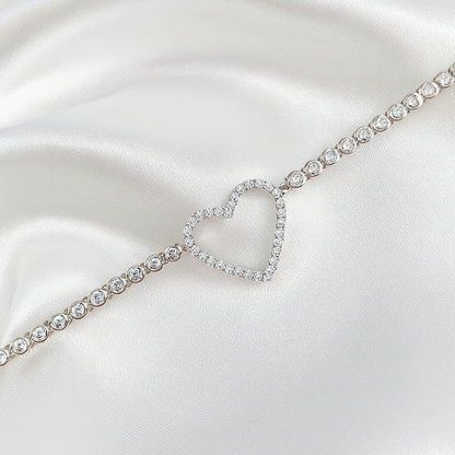 Heart Cz Bracelet