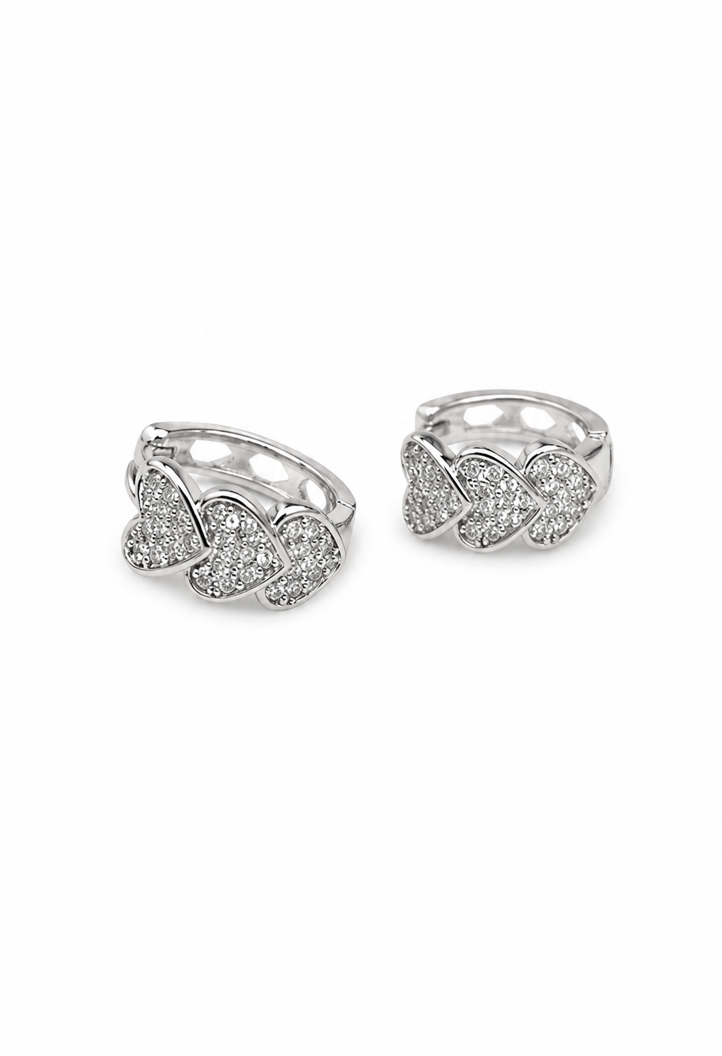 Heart Huggie Earrings