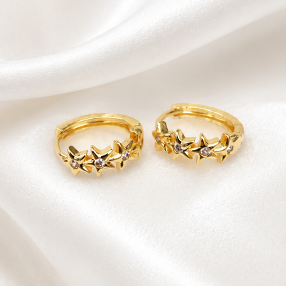 Star Huggie Earrings