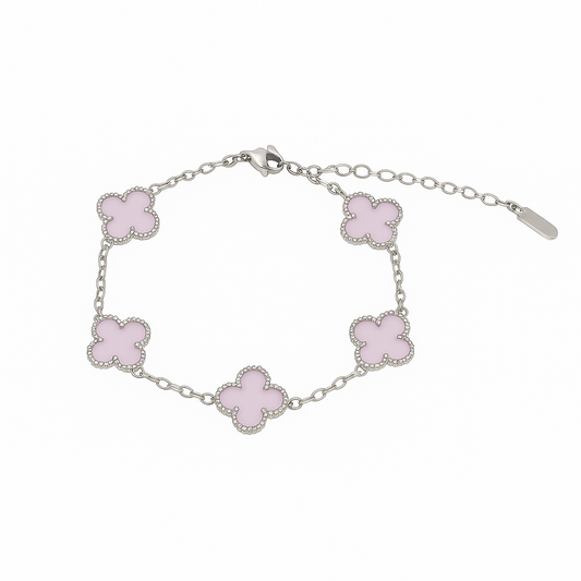 Pink Clover Bracelet