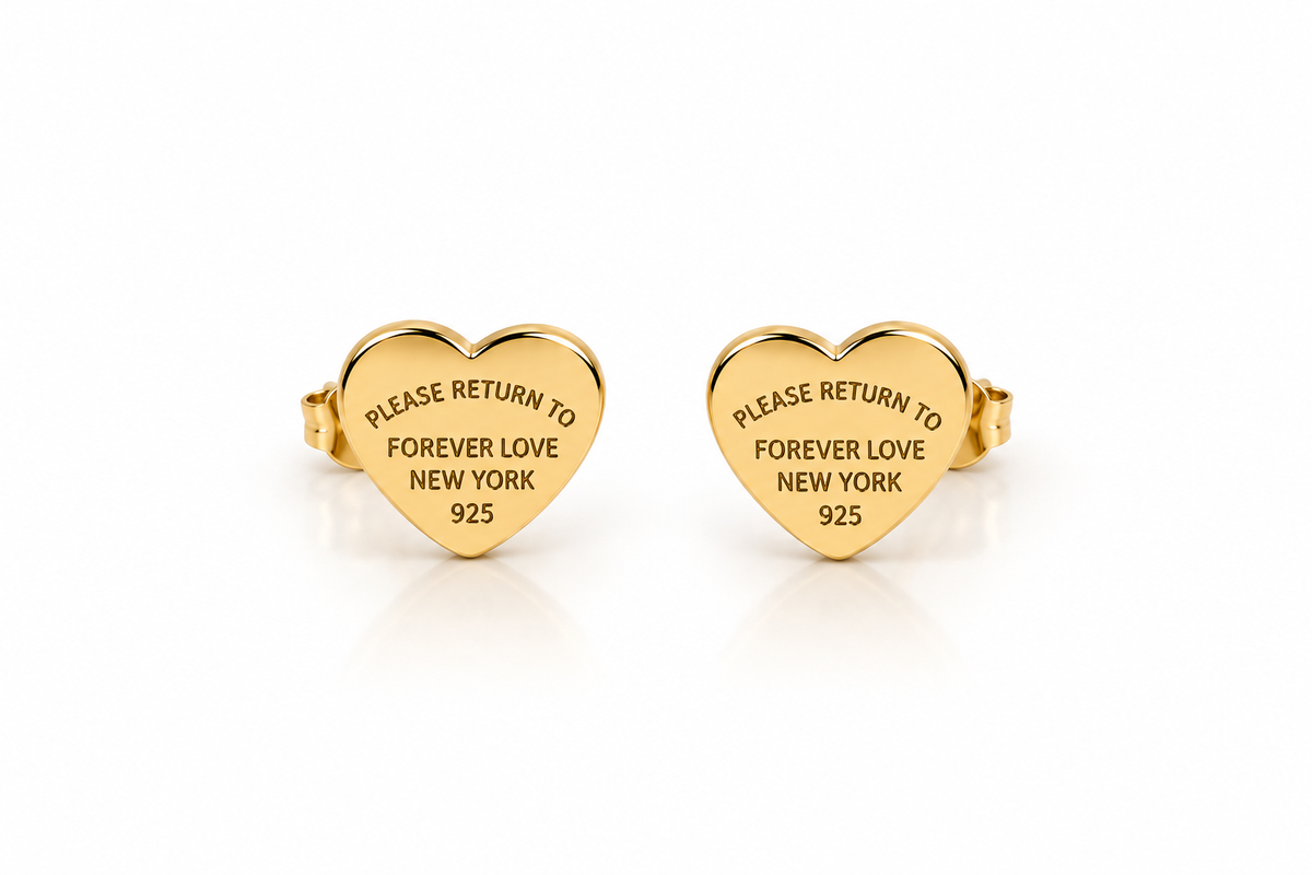 Forever Love Heart Earrings