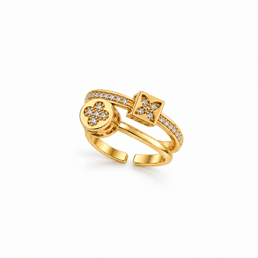 Clover & Star Ring