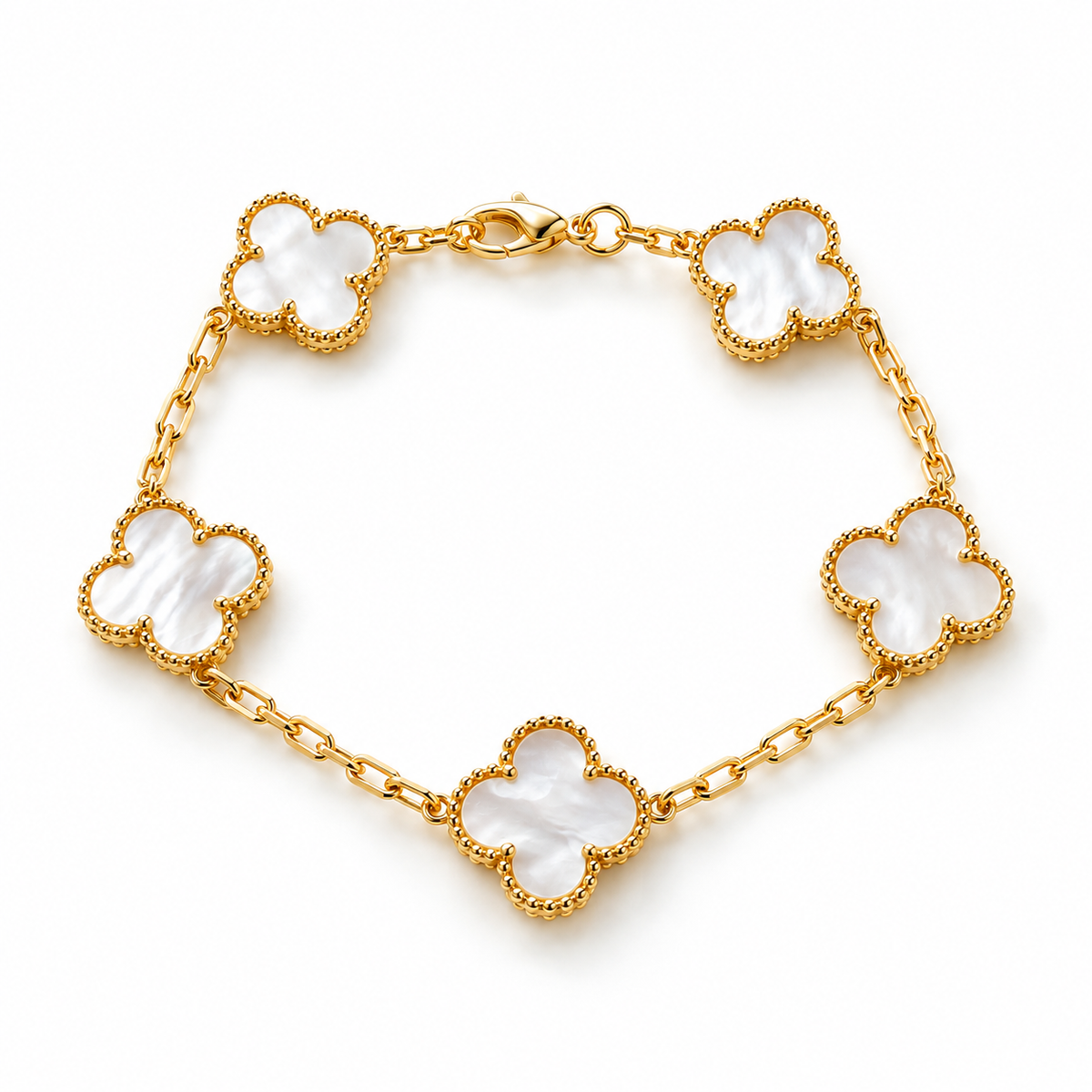 Luxury Pearl Clover Bracelet
