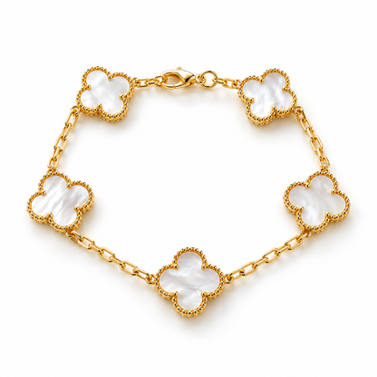 Luxury Pearl Clover Bracelet