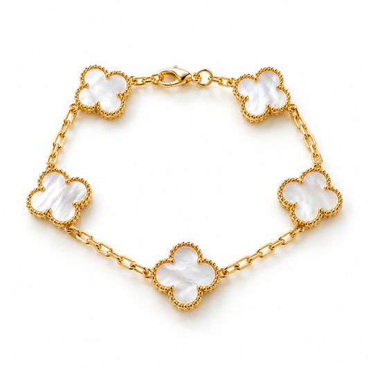 Luxury Pearl Clover Bracelet
